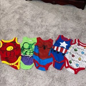 Marvel baby onesies